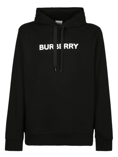 BURBERRY BLACK DRAWSTRING HOODIE