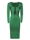 TOM FORD BOLD CUT-OUT GREEN DRESS