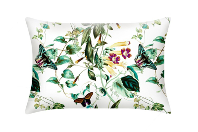 Mayfairsilk Emerald Garden Pure Silk Pillowcase In White