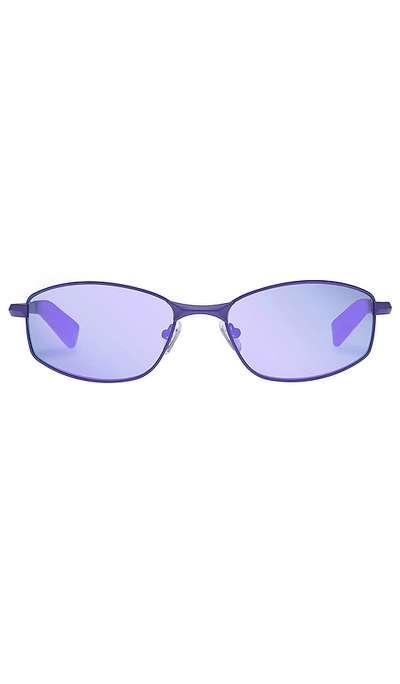 Le Specs Star Beam 太阳镜 – Matte Violet In Matte Violet