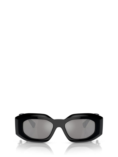Versace Eyewear Rectangular Frame Sunglasses In Black