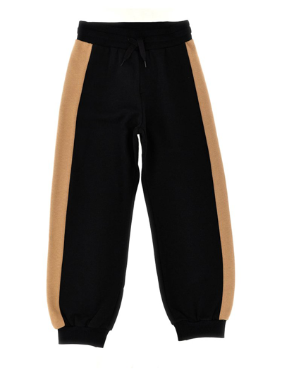 Fendi Kids Jersey Fleece Jogging Trousers In Black