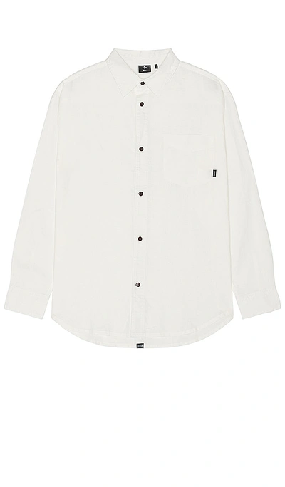 Thrills Hemp Minimal  Oversize Long Sleeve Shirt In Dirty White