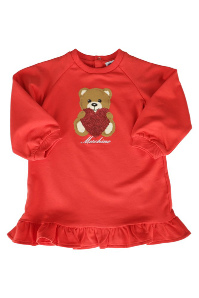 Moschino Kids Teddy Bear In Red