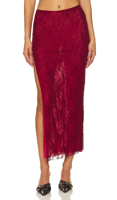 The Bodee Loren Skirt In Red