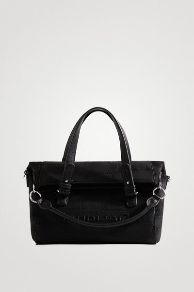 Desigual Textured Bag In Black