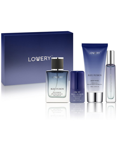 Lovery 5pc Bleu Fusion Bath & Body Care Gift Set In Blue