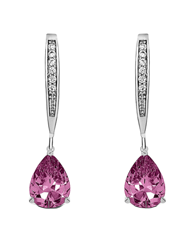 Genevive Silver Cz Earrings