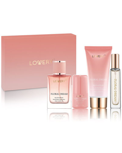 Lovery 5pc Floral Dream Gift Set In Pink