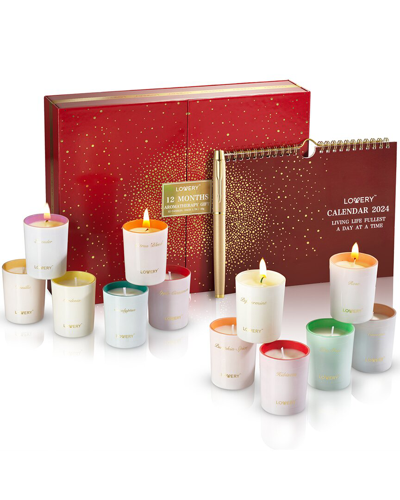 Lovery 15pc Candle Gift Set In White