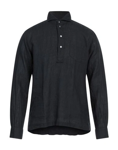 Brian Dales Man Shirt Black Size 15 ¾ Linen