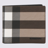 BURBERRY BURBERRY BROWN COATED CANVAS WALLET