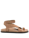 A.EMERY BROWN JALEN SUEDE SANDALS