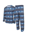 Concepts Sport Men's  Navy New York Yankees Knit Ugly Sweater Long Sleeve Top And Pants Set In Navy