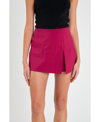 English Factory Women's Slit Detail Skort In Magenta