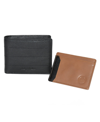 Club Rochelier Men's Billfold Wallet With Removable Card Holder In Brown