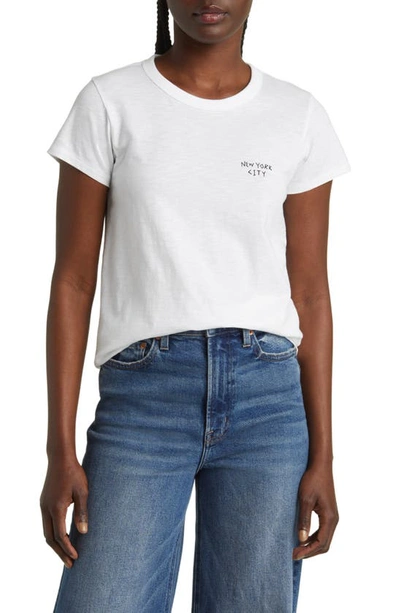 Rag & Bone Women's Nyc Cotton Crewneck T-shirt In White