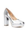 New York And Company Nancy Platform Pump In Silver