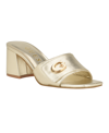 GUESS WOMEN'S GALLAI SLIP-ON OPEN TOE BLOCK HEELED SANDALS