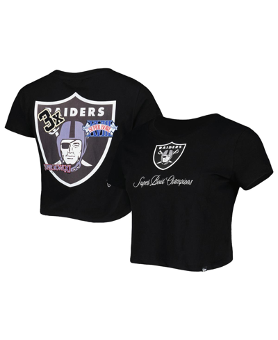 New Era Women's  Black Las Vegas Raiders Historic Champs T-shirt