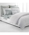 Ralph Lauren Spencer Sateen Border Duvet Cover, Full/queen In White  Sage