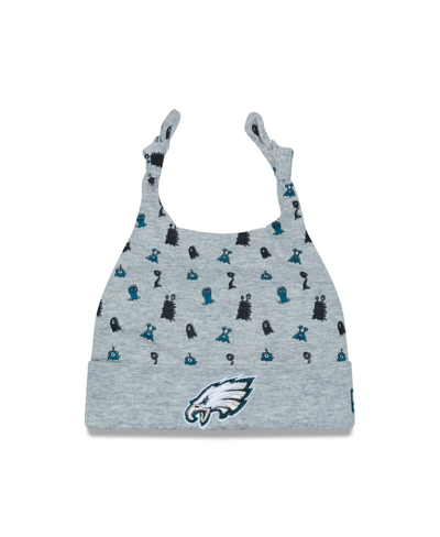 New Era Babies' Infant Boys And Girls  Heather Gray Philadelphia Eagles Critter Cuffed Knit Hat