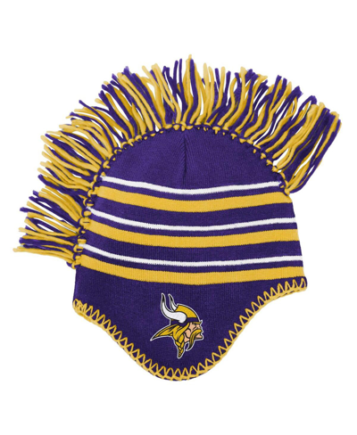Outerstuff Babies' Preschool Boys And Girls Purple Minnesota Vikings Mohawk Stripe Knit Hat