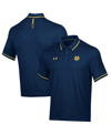 UNDER ARMOUR MEN'S UNDER ARMOUR NAVY NOTRE DAME FIGHTING IRISH T2 TIPPED PERFORMANCE POLO SHIRT