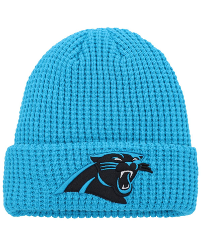 New Era Kids' Youth Boys And Girls  Blue Carolina Panthers Prime Cuffed Knit Hat