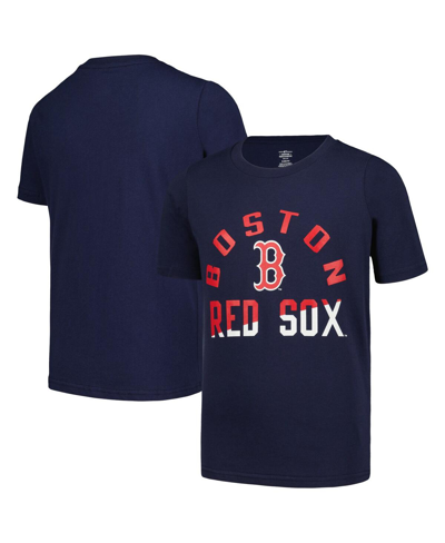 OUTERSTUFF BIG BOYS NAVY BOSTON RED SOX HALFTIME T-SHIRT