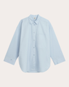 By Malene Birger Derris Oversized-fit Organic-cotton Shirt In Blue