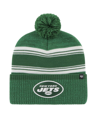 47 Brand Men's ' Green New York Jets Fadeout Cuffed Knit Hat With Pom