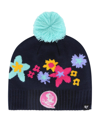 47 Brand Big Girls Navy Toronto Blue Jays Buttercup With Pom Knit Beanie Hat In Navy