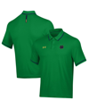 UNDER ARMOUR MEN'S UNDER ARMOUR GREEN NOTRE DAME FIGHTING IRISH T2 TIPPED PERFORMANCE POLO SHIRT