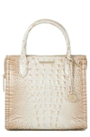 Brahmin Small Caroline Croc Embossed Leather Satchel In Contour