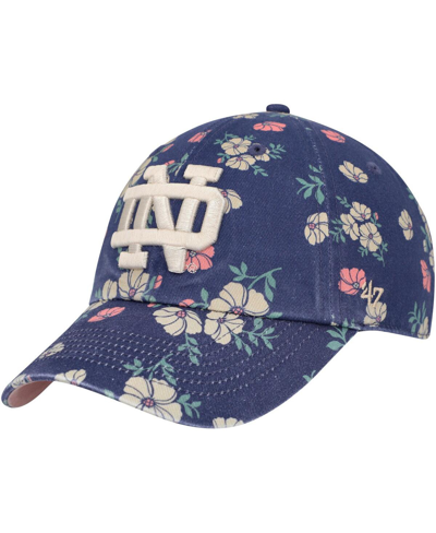 47 Brand Women's ' Navy Notre Dame Fighting Irish Primrose Clean Up Adjustable Hat