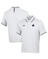 UNDER ARMOUR MEN'S UNDER ARMOUR WHITE NOTRE DAME FIGHTING IRISH T2 TIPPED PERFORMANCE POLO SHIRT
