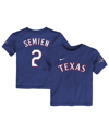 NIKE TODDLER BOYS AND GIRLS NIKE MARCUS SEMIEN ROYAL TEXAS RANGERS 2023 WORLD SERIES CHAMPIONS NAME AND N