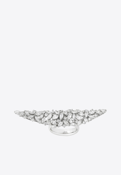 Yeprem 18-karat White Gold Diamond Ring In Silver