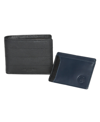 Club Rochelier Men's Billfold Wallet With Removable Card Holder In Blue