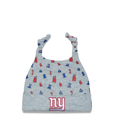 New Era Babies' Infant Boys And Girls  Heather Gray New York Giants Critter Cuffed Knit Hat