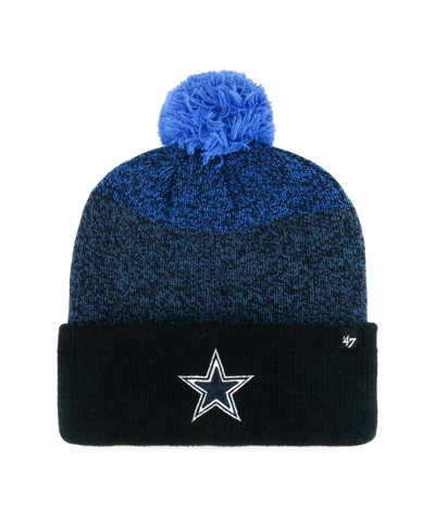 47 Brand Men's ' Navy Dallas Cowboys Dark Freeze Cuffed Knit Hat With Pom