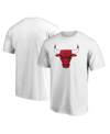 Fanatics Men's White Chicago Bulls Primary Team Logo T-shirt In White