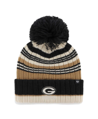 47 Brand Women's ' Natural Green Bay Packers Barista Cuffed Knit Hat With Pom