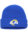 NEW ERA YOUTH BOYS AND GIRLS NEW ERA ROYAL LOS ANGELES RAMS PRIME CUFFED KNIT HAT