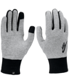 Nike Men's Club Fleece 2.0 Embroidered Logo Tech Gloves In Dark Grey Heather