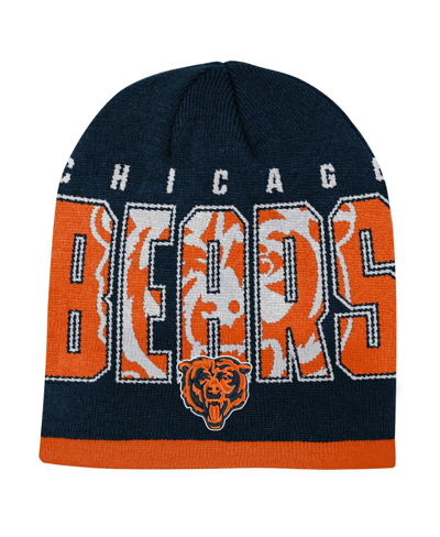 Outerstuff Kids' Youth Boys And Girls Navy Chicago Bears Legacy Beanie