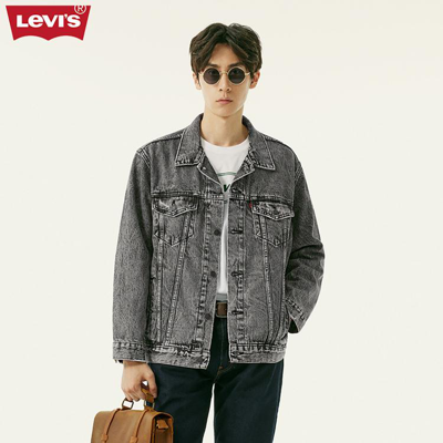 Levi's 李维斯23秋季款男士牛仔外套潮流时尚舒适百搭长袖夹克 In Gray