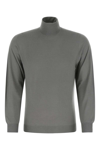 Fedeli Grey Wool Sweater In Gray