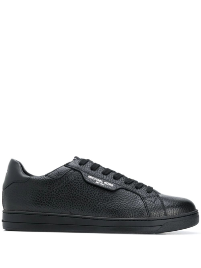 Michael Kors Keating Lace Up Trainers Shoes In Black